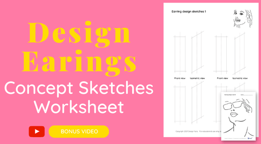 Design Earings - Concept Sketches Worksheet