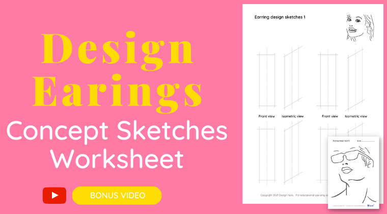 Design Earings - Concept Sketches Worksheet